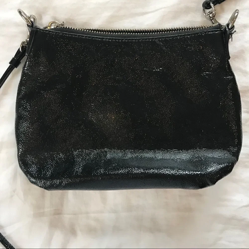 Coach black Patent leather Crossbody purse